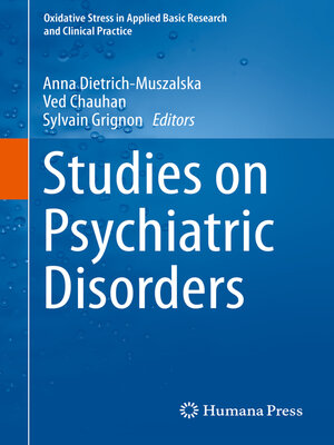 cover image of Studies on Psychiatric Disorders